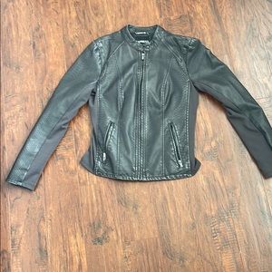 Faux snake print jacket